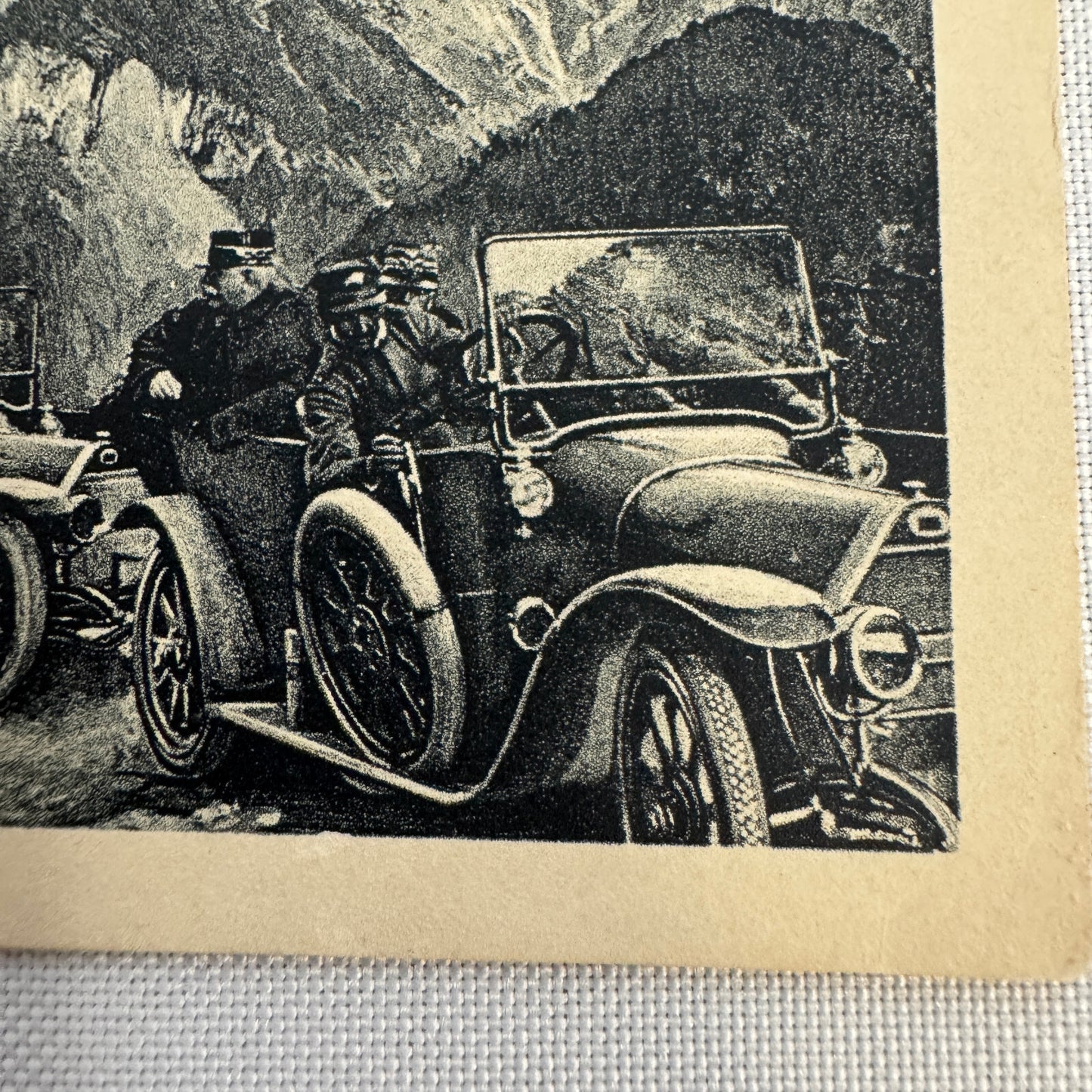 Vintage Fiat Car Automobile Advertising Postcard Post Card Italy Italian