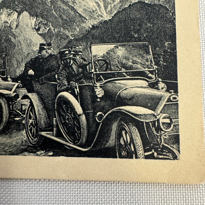 Vintage Fiat Car Automobile Advertising Postcard Post Card Italy Italian
