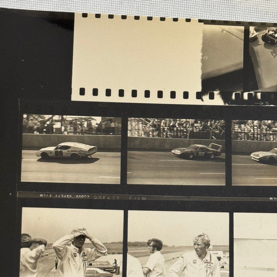 Vintage NASCAR Racing Photo Contact Sheet Motorsport Charger Daytona