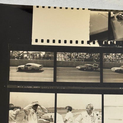 Vintage NASCAR Racing Photo Contact Sheet Motorsport Charger Daytona