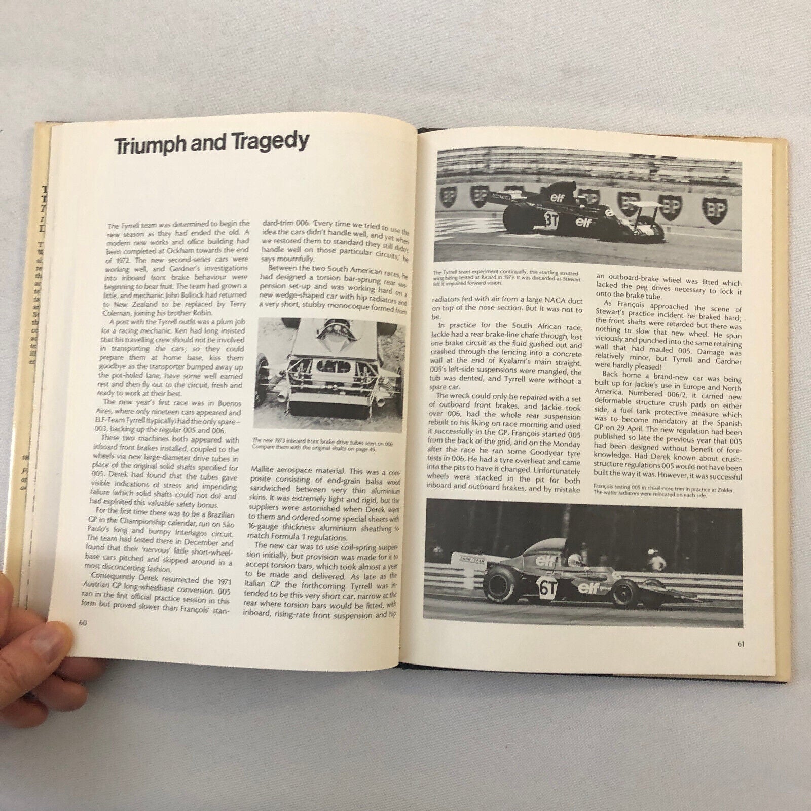 The Grand Prix Tyrrell Jackie Stewart Cars 1970-1973 Book Doug Nye ELF Racing