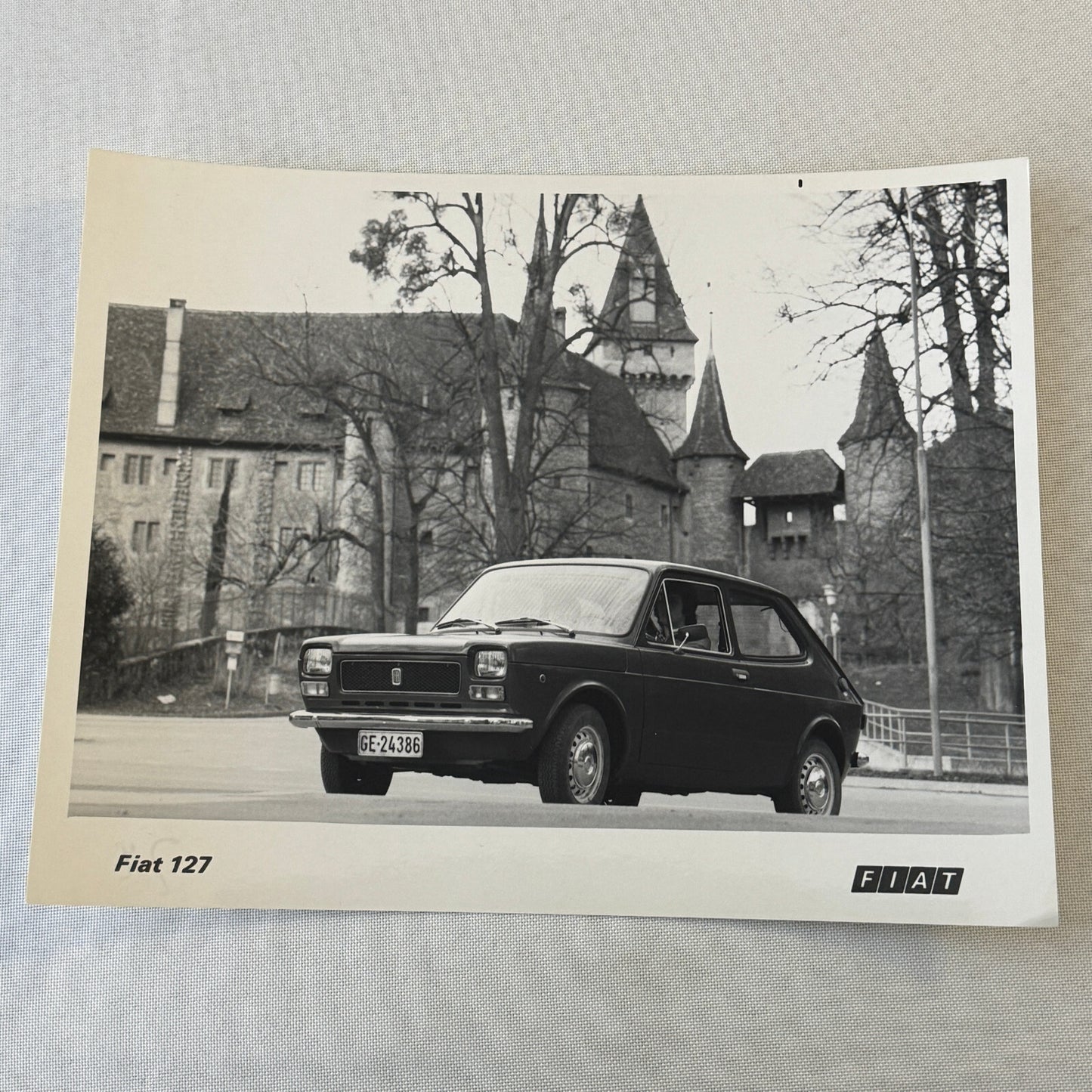 Fiat 127 Car Factory Press Photo Photograph Print Vintage