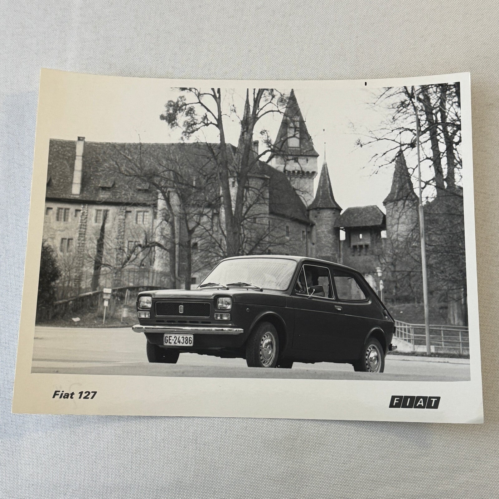 Fiat 127 Car Factory Press Photo Photograph Print Vintage