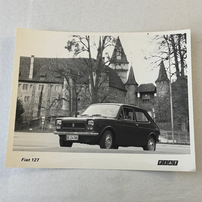 Fiat 127 Car Factory Press Photo Photograph Print Vintage