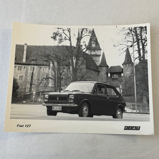 Fiat 127 Car Factory Press Photo Photograph Print Vintage