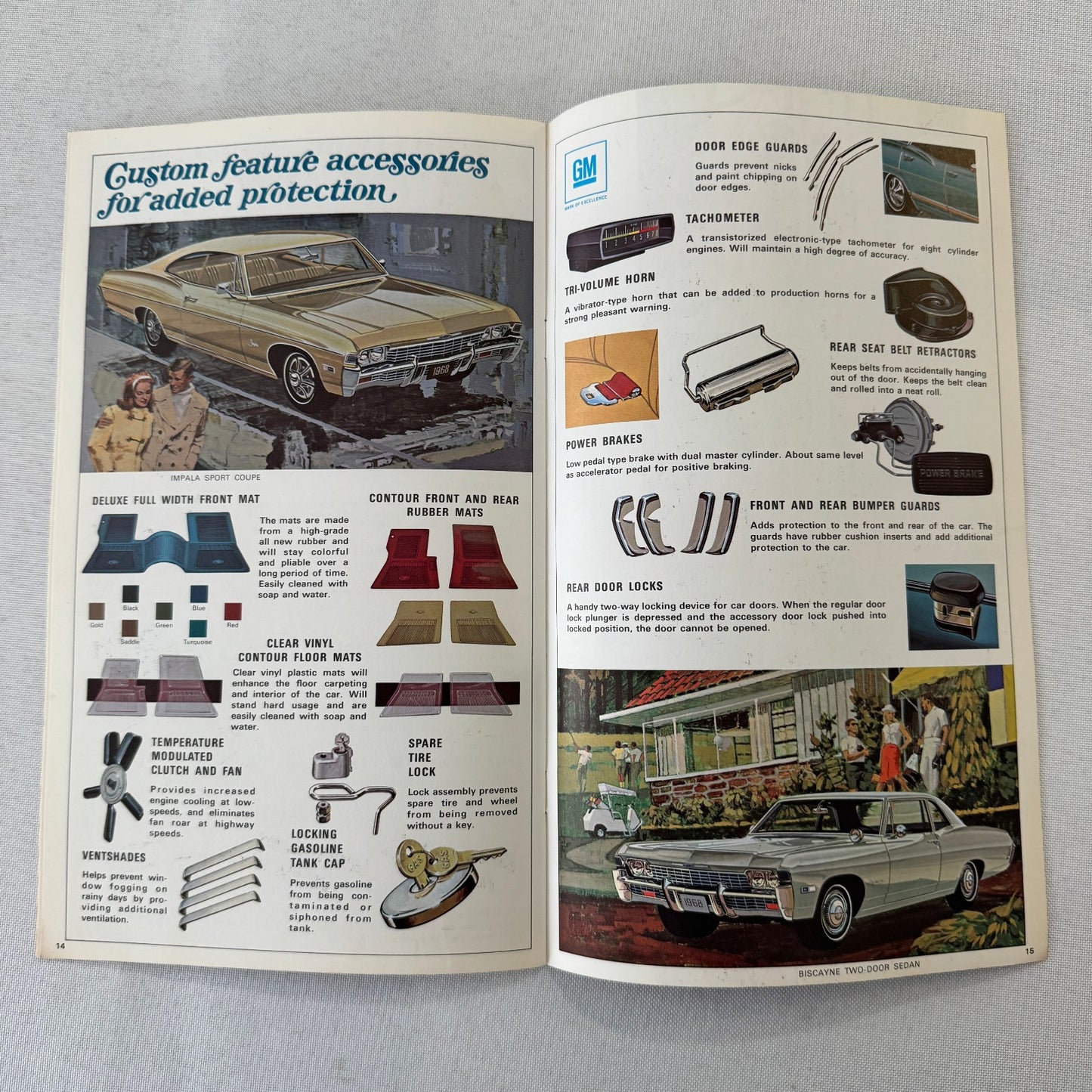 1968 Chevrolet Custom Accessories Brochure Catalog Caprice Bel Air Impala +