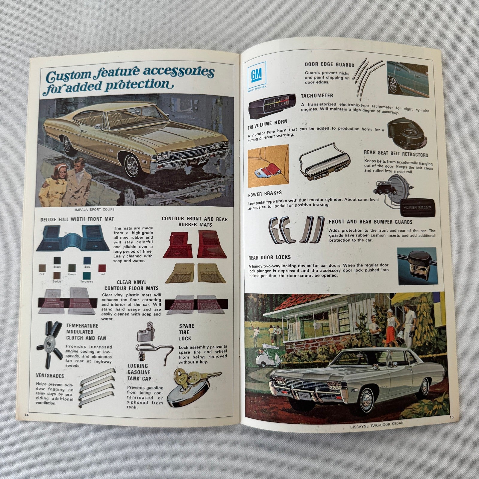 1968 Chevrolet Custom Accessories Brochure Catalog Caprice Bel Air Impala +