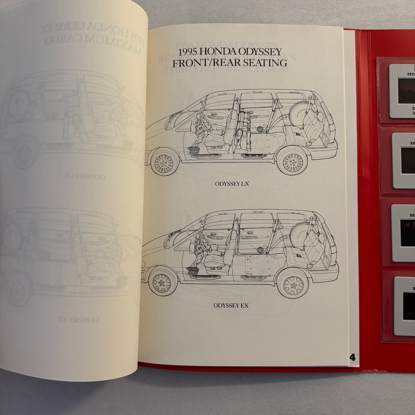 1995 Honda NSX T and Shuttle Odyssey Press Kit Photos 35mm Slides NSX-T NSXT