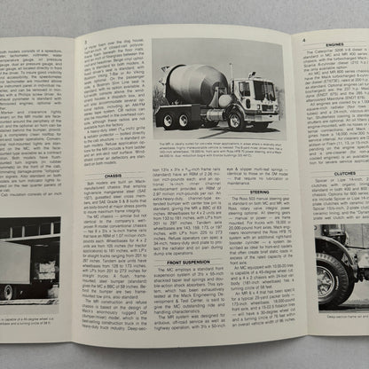 Mack Truck MC MR Series for Construction Refuse Garbage Sales Brochure Catalog
