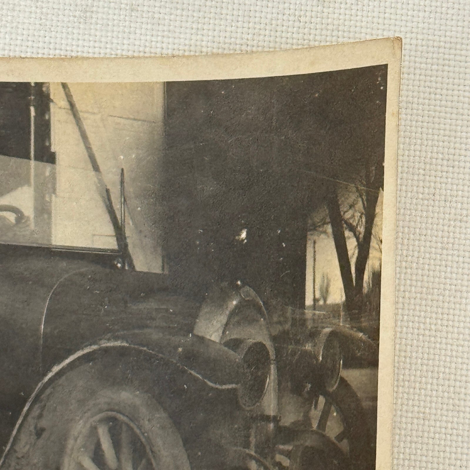 Vintage Photo Photograph Print People in Early Automobile Car