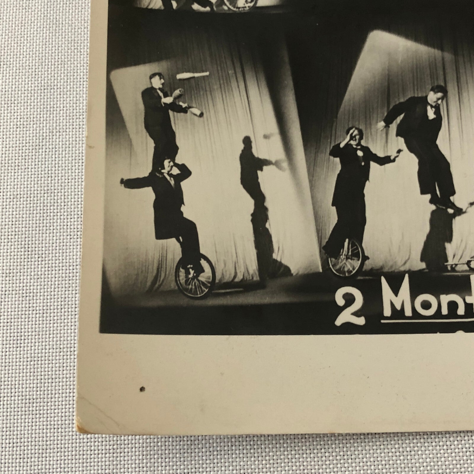 Circus Performers on Unicycle Juggling Comedy Photo Photograph 2 Montys