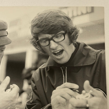 Vintage Racing Photo 1972 German Grand Prix Colin Chapman Peter Warr Motorsport