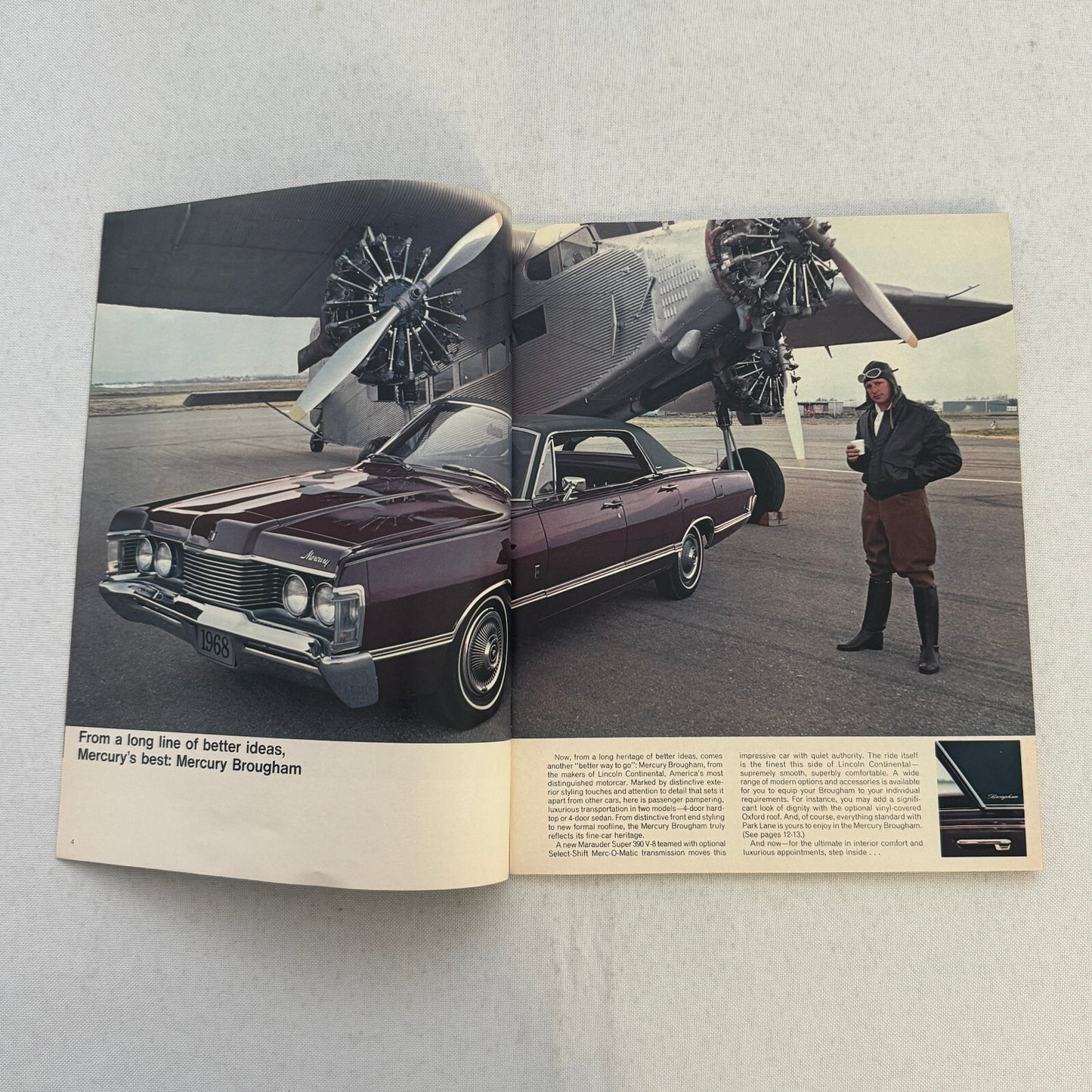 1968 Mercury Sales Brochure Catalog Montego Cyclone Cougar Marquis Montclair +