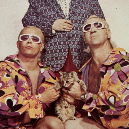 Vintage Wrestling Print Insert Dale Roberts Gerry Brown French Quebec 1973