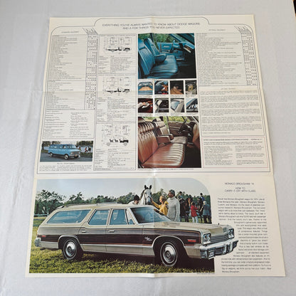 1974 Dodge Station Wagon Sales Brochure Monaco Coronet Custom Crestwood Brougham