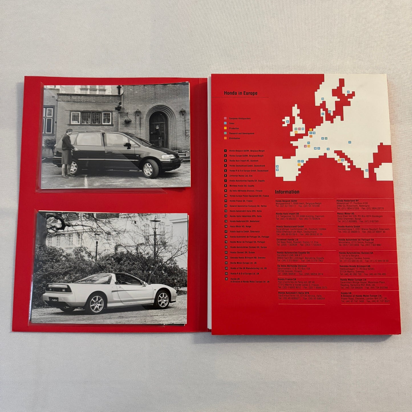 1995 Honda NSX T and Shuttle Odyssey Press Kit Photos 35mm Slides NSX-T NSXT