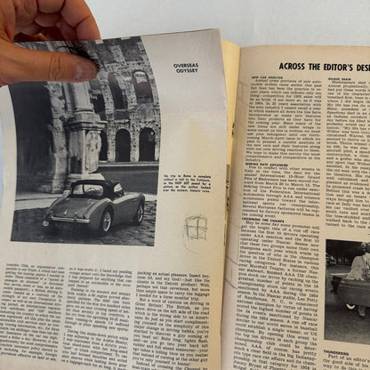 1955 Motorsport Magazine Racing Mercedes Benz 300SL Porsche Speedster Chrysler