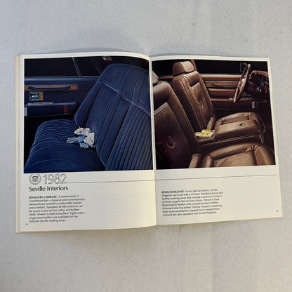 1982 Cadillac Car Sales Brochure Catalog Fleetwood Brougham Eldorado DeVille