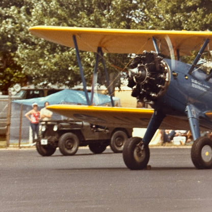 Vintage US Army Aircraft Airshow Photo Large Aviation Photograph Military