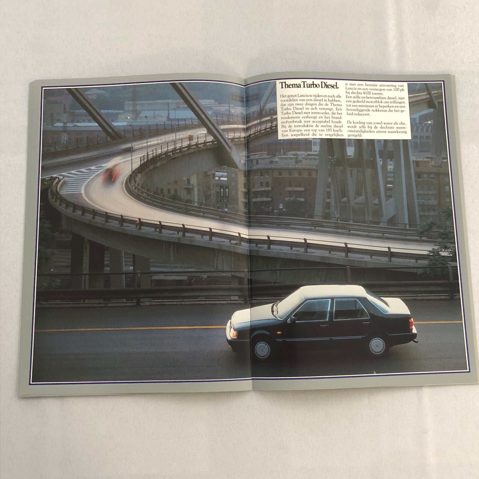 Lancia Thema Car Sales Brochure Catalog German Turbo V6 i.e. Diesel