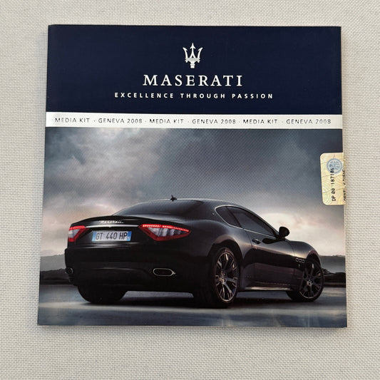 2008 Maserati Geneva Auto Show Factory Press KIt CD Media Photos