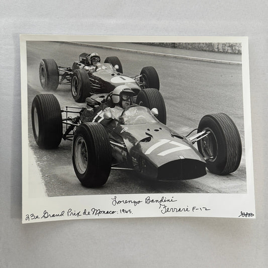 Lorenzo Bandini Ferrari Photo 1965 Monaco Grand Prix Photograph Modern Print