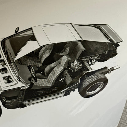 Porsche 944 Car Cutaway Factory Press Photo Photograph Vintage