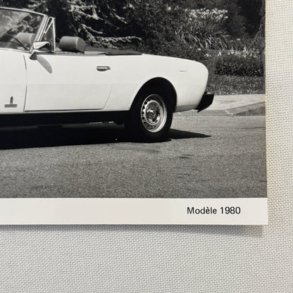 1980 Peugeot 504 Cabriolet Convertible Factory Press Photo Photograph Vintage