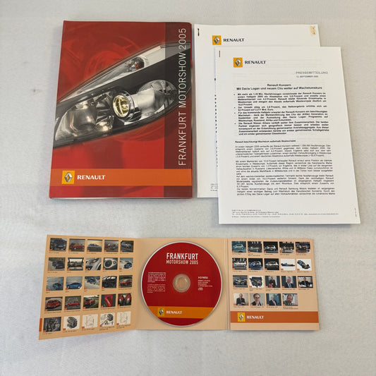 2005 Renault Car Press Kit Clio Sport Concept Egeus Twingo Scenic Megane GERMAN