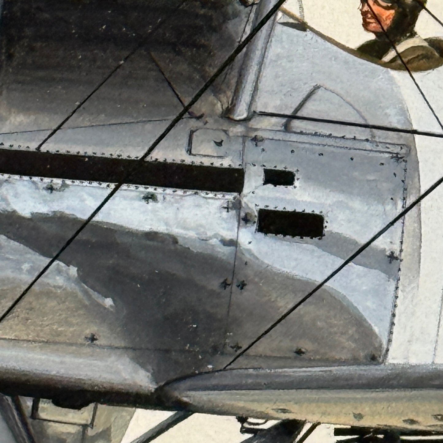 Vintage Airplane Aircraft Plane Aviator Illustration Art Drawing Hand Drawn