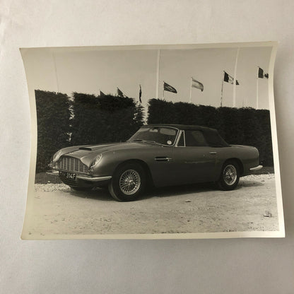 Vintage 1967 Aston Martin Volante Convertible Car Photo Photograph Print