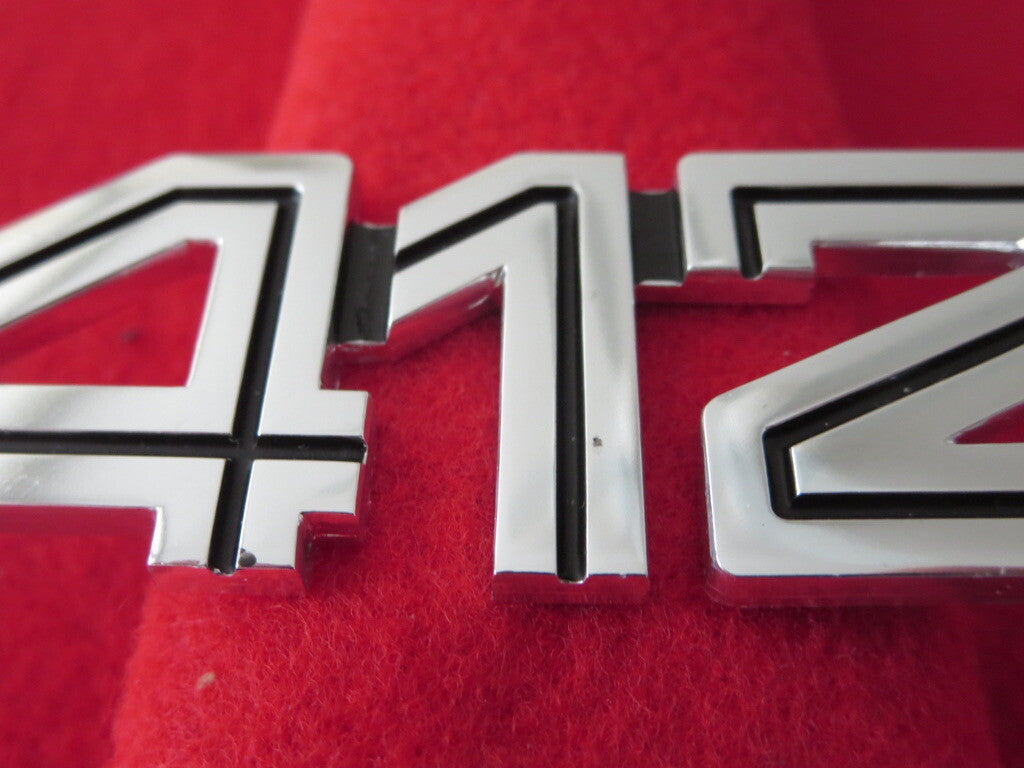 Ferrari 412 Badge Emblem Script Logo - Authentic Factory Original 