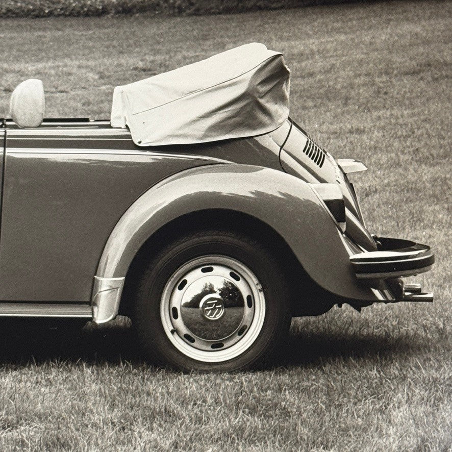 Vintage Volkswagen Beetle Convertible VW Bug Car Photo Photograph Print