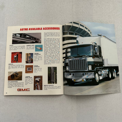 GMC Astro Truck Sales Brochure Catalog Advertising Vintage