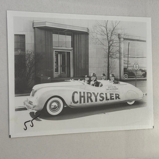 1941 Chrylser Pace Car Photo Photograph Vintage Image Modern Print