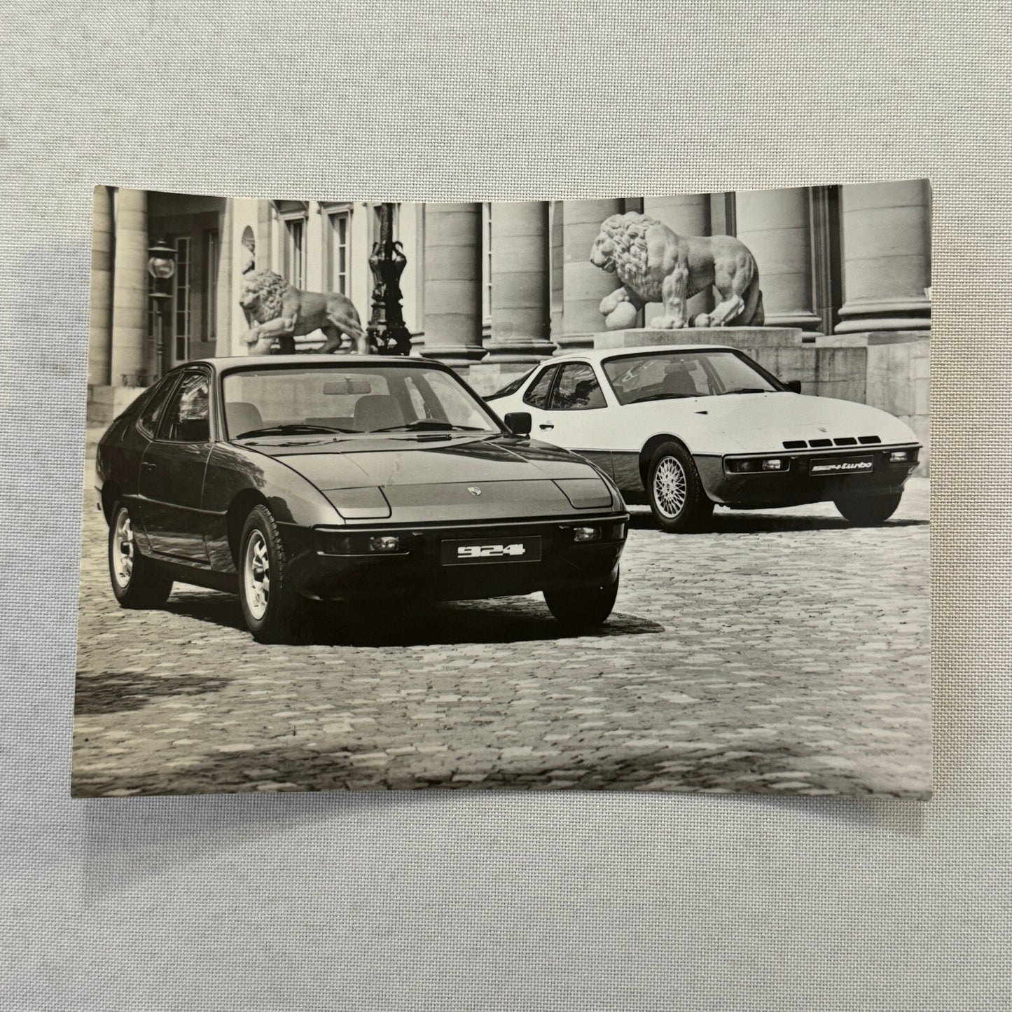 Porsche 924 and Porsche 924 Turbo Car Factory Press Photo Photograph