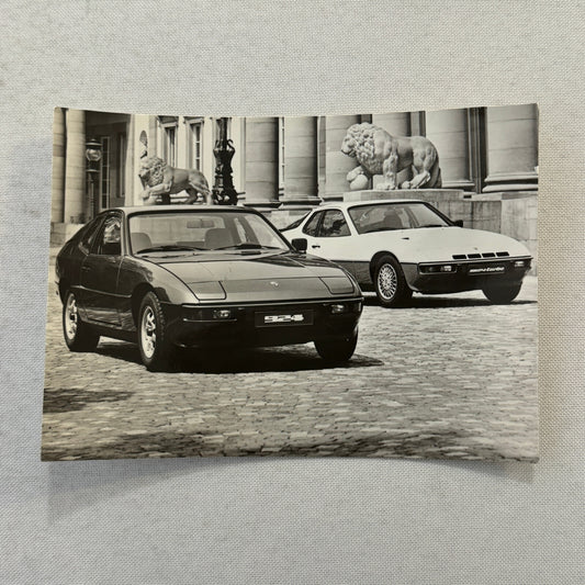 Porsche 924 and Porsche 924 Turbo Car Factory Press Photo Photograph