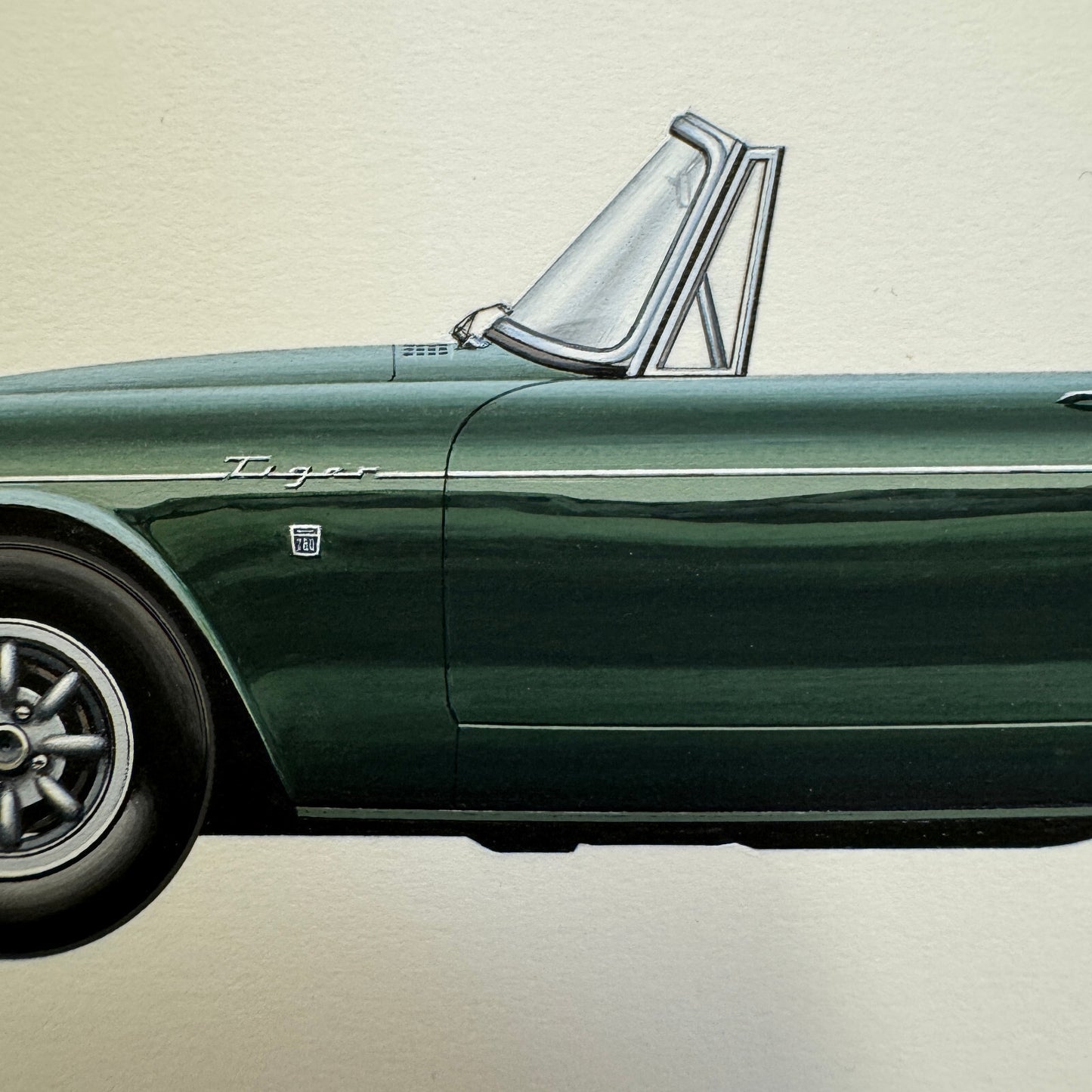 1965 Sunbeam Tiger 260 Car Illustration Art Drawing Hand Drawn Robert Preis