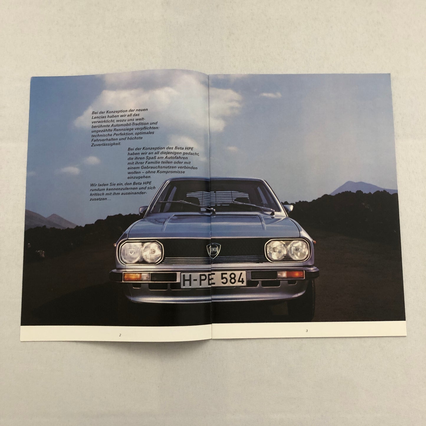 Lanica Beta HPE Car Sales Brochure Catalog Prospekt German Text European Market