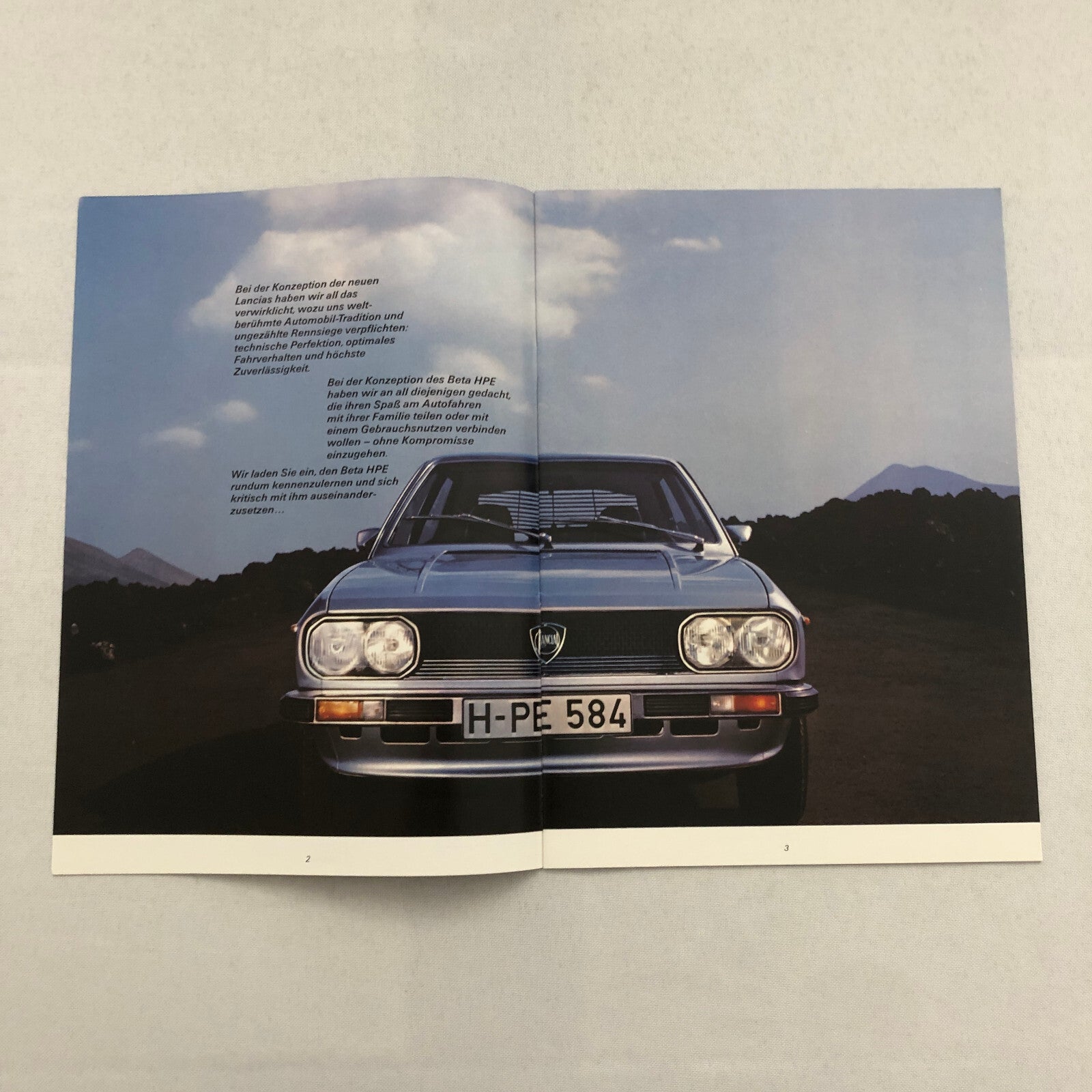 Lanica Beta HPE Car Sales Brochure Catalog Prospekt German Text European Market