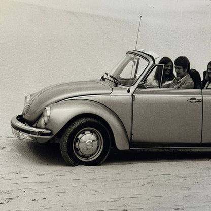 Vintage Volkswagen Beetle Convertible VW Bug Car Photo Photograph Cabriolet