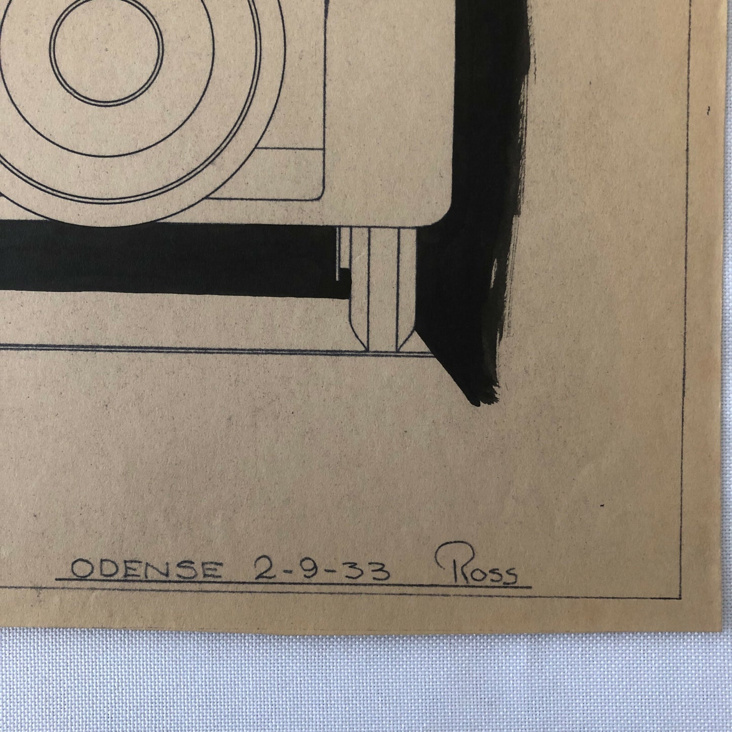 1933 Coachbuilder Car Design Blueprint Rendering Blue Print Coupe Body Style 