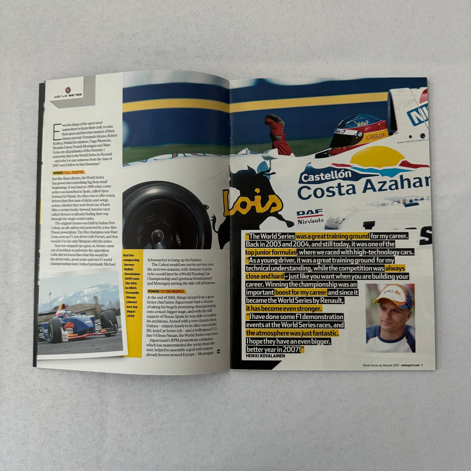2007 Renault World Series Racing Guide Brochure Autosport