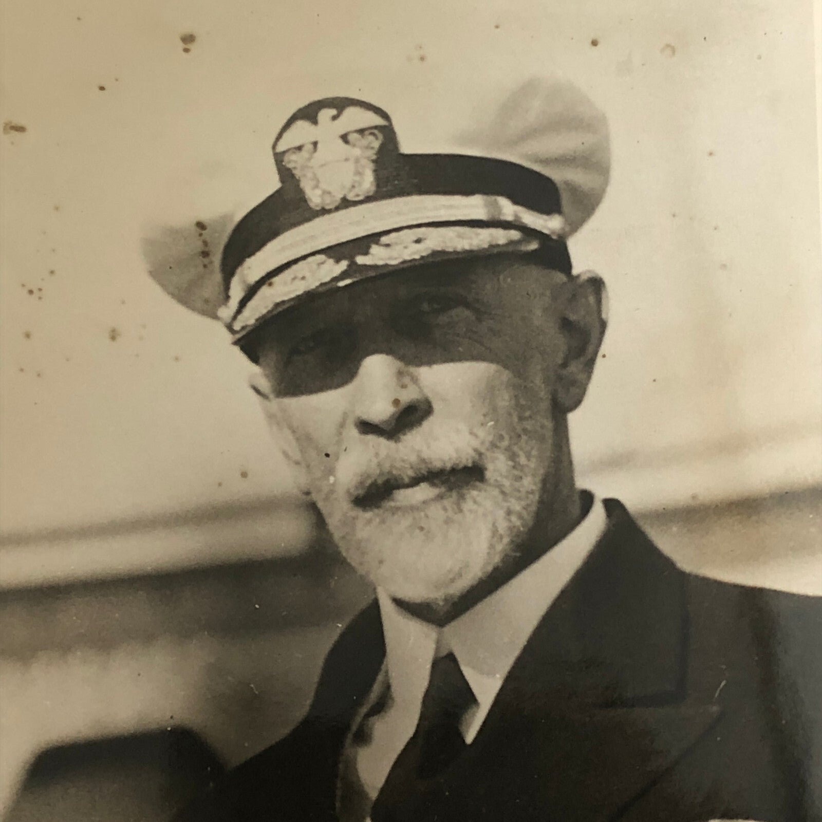 Press Photo Photograph Admiral Jos M Reeves Commander of Battle Force Underwood