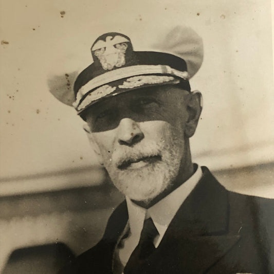 Press Photo Photograph Admiral Jos M Reeves Commander of Battle Force Underwood