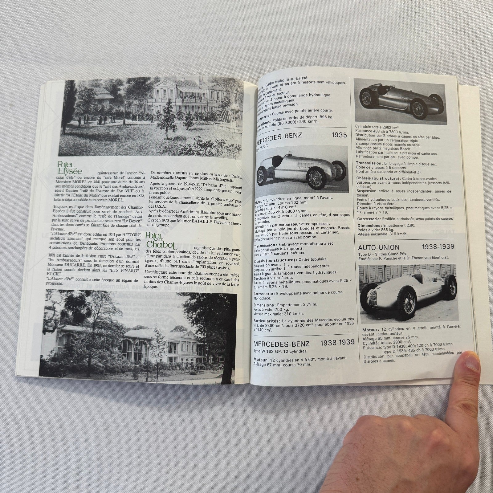 1974 Automobile Club de France 80th Anniversary Press KIt Brochure Bugatti +