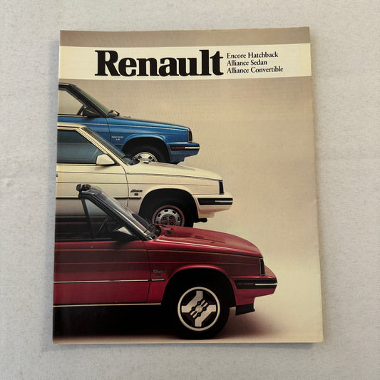 Renault Car Sales Brochure Catalog Encore Hatchback Alliance Sedan Convertible