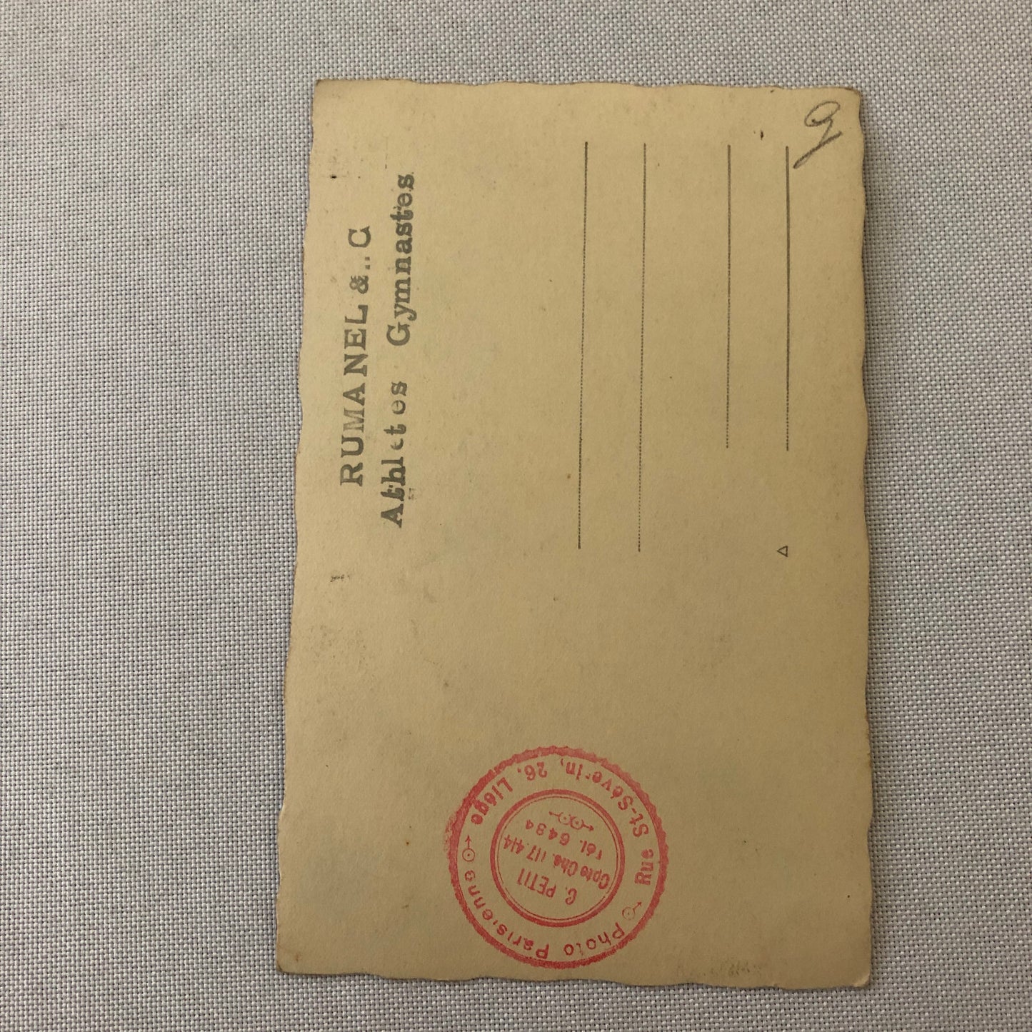 Circus Gymnast Gymnastic Performer Real Photo Postcard RPPC