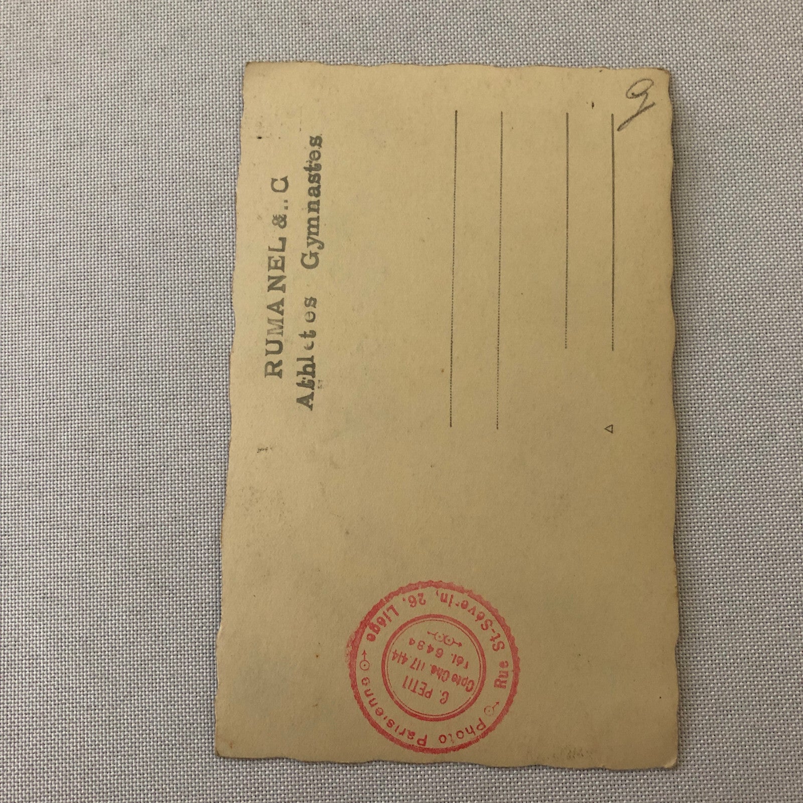 Circus Gymnast Gymnastic Performer Real Photo Postcard RPPC