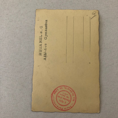 Circus Gymnast Gymnastic Performer Real Photo Postcard RPPC